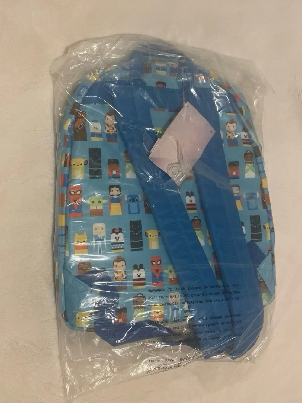 Disney 100 Year Celebration Unified Character Pattern Backpack NWT